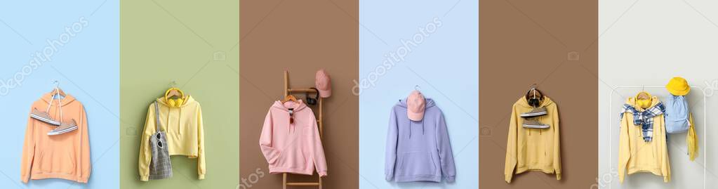 Band hoodie hanging with SOLD tag